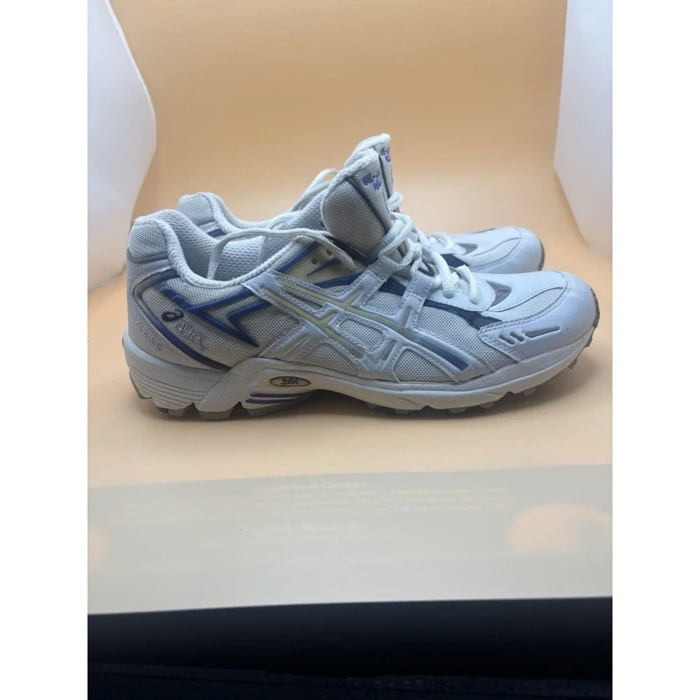 Asics Gel-Kayano Walker White Blue Walking Shoes QY353(D) Mens Size 9 US 40.5 EU